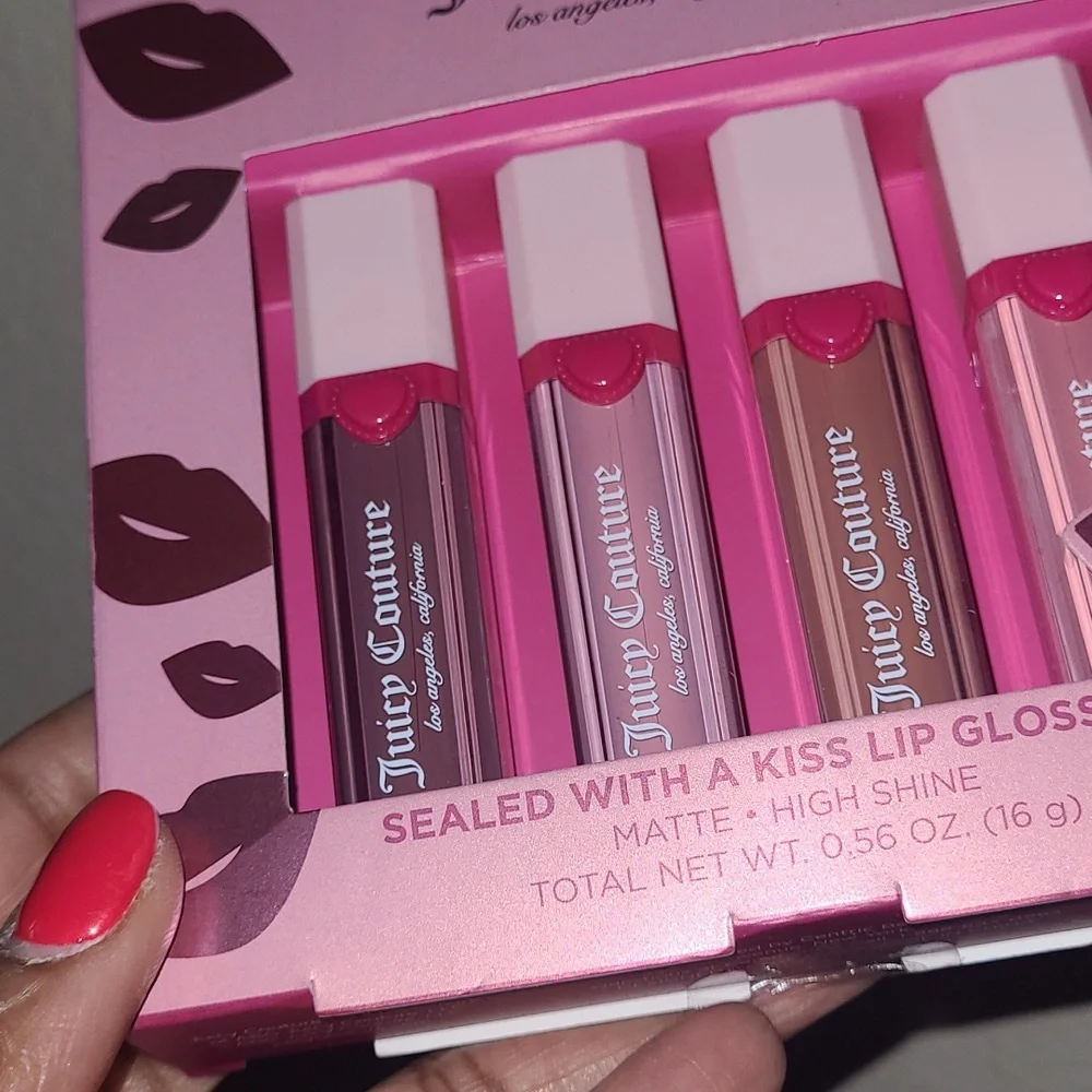 Juicy Couture Sealed with a Kiss Lip Gloss Set - Pink and Brown Shades